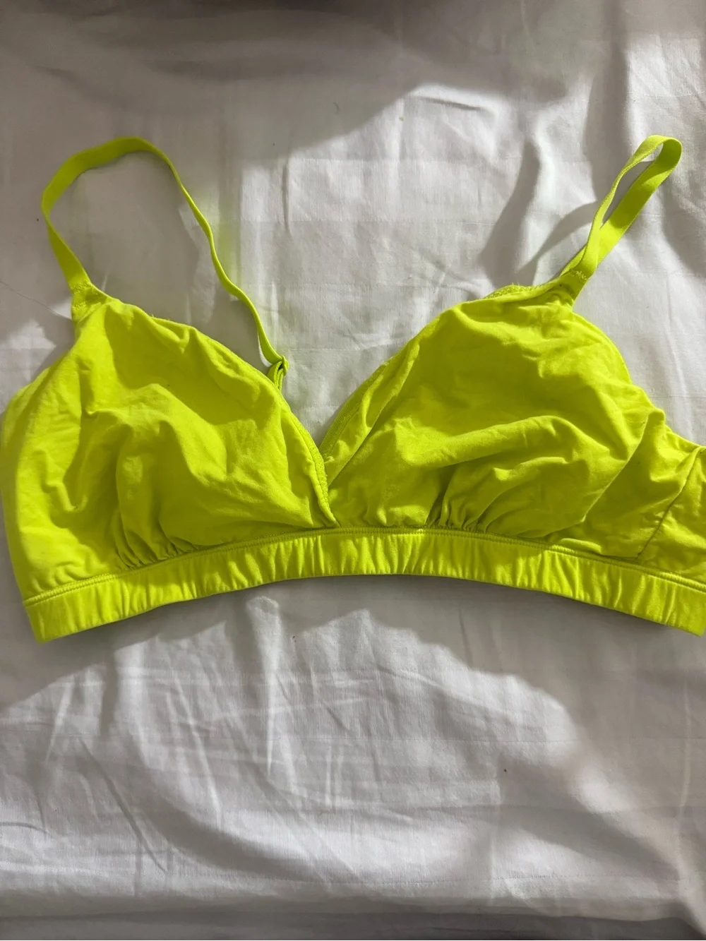 SKIMS Neon Yellow Wireless Bralette